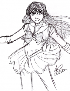 Sailor Mars Sketch