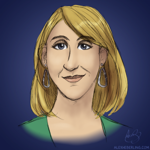 Sarah Haskins Caricature (Color) Sarah Haskins Caricature (Color)