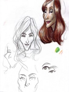 Olivia Williams Sketches