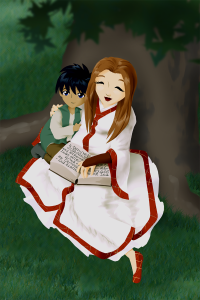 Brocade and Butterflies (Color)