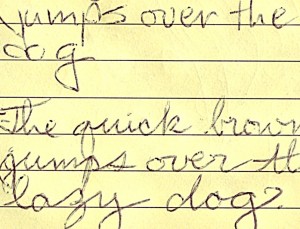Liquid Pencil Writing Closeup
